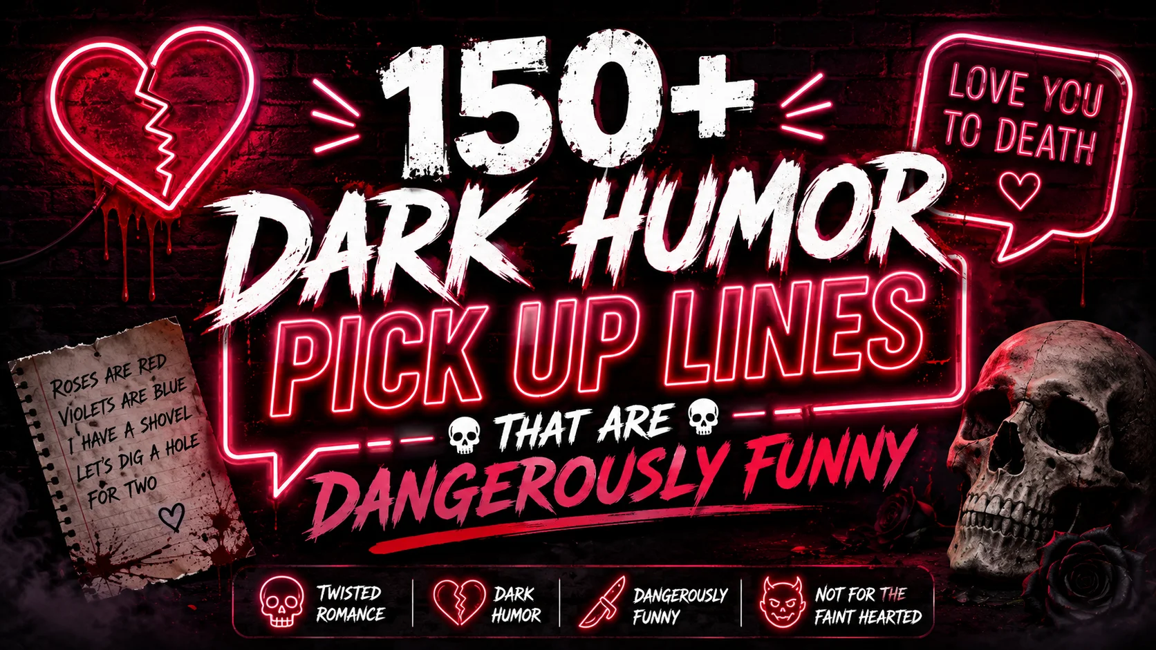 150+ Dark Humor Pick Up Lines That Are Dangerously Funny