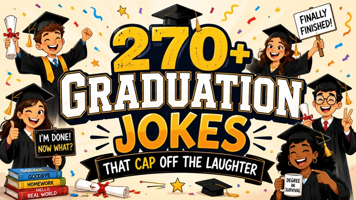 270+ Graduation Jokes That Cap Off the Laughter