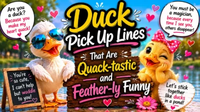 Duck Pick Up Lines That Are Quack-tastic and Feather-ly Funny