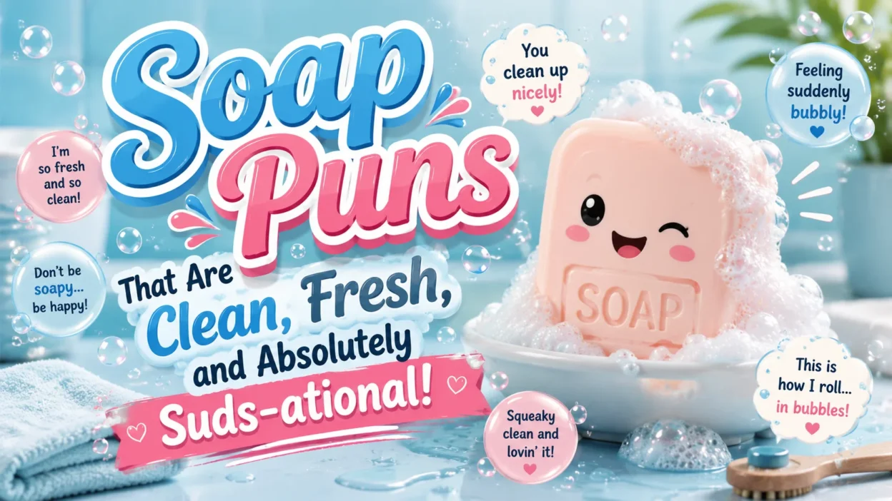 Soap Puns That Are Clean, Fresh and Absolutely Suds-ational