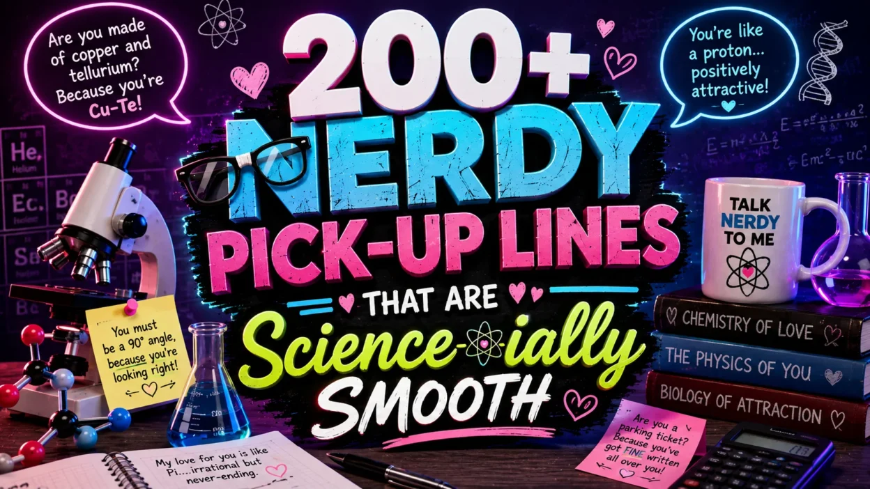 200+ Nerdy Pick-Up Lines That Are Science-ially Smooth
