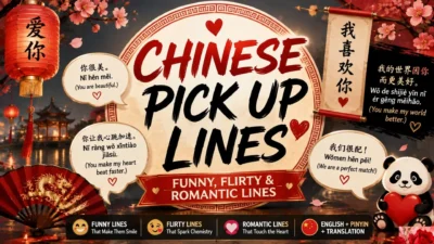 Chinese Pick Up Lines Funny, Flirty & Romantic Lines 🇨🇳❤️