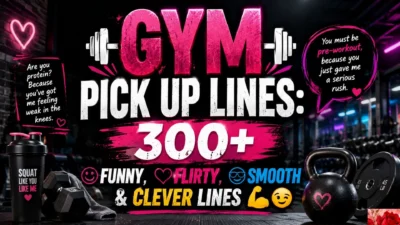 Gym Pick Up Lines 300+ Funny, Flirty, Smooth & Clever Lines 💪😏