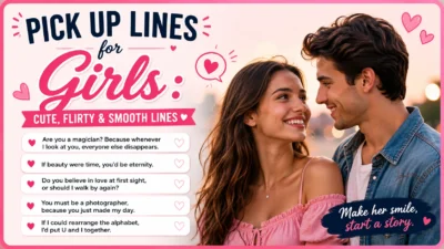 Pick Up Lines for Girls Cute, Flirty & Smooth Lines 💕