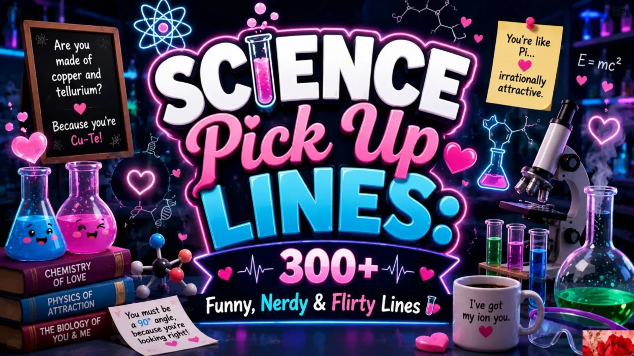 Science Pick Up Lines 300+ Funny, Nerdy & Flirty Lines 🧪❤️