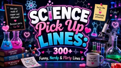 Science Pick Up Lines 300+ Funny, Nerdy & Flirty Lines 🧪❤️