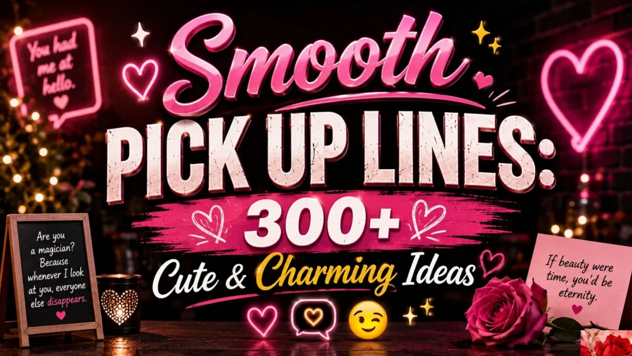 Smooth Pick Up Lines 300+ Cute & Charming Ideas 😏✨