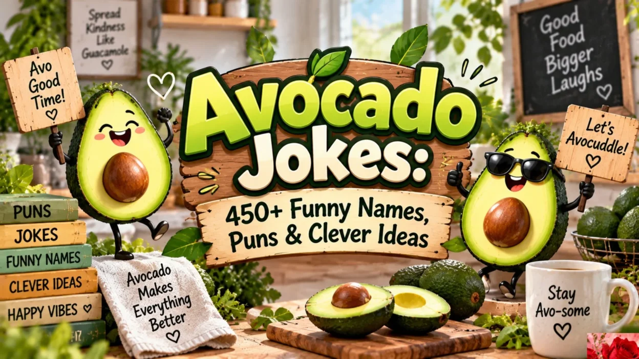 Avocado Jokes 450+ Funny Names, Puns & Clever Ideas
