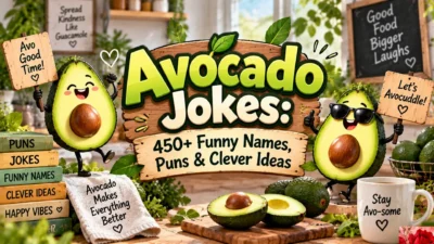Avocado Jokes 450+ Funny Names, Puns & Clever Ideas