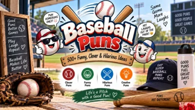 Baseball Puns 500+ Funny, Clever & Hilarious Ideas