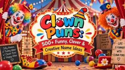 Clown Puns 500+ Funny, Clever & Creative Name Ideas