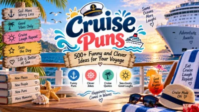 Cruise Puns 500+ Funny and Clever Ideas for Your Voyage