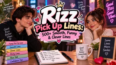 Rizz Pick Up Lines 500+ Smooth, Funny & Clever Lines