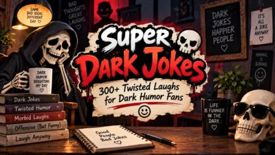 Super Dark Jokes 300+ Twisted Laughs for Dark Humor Fans