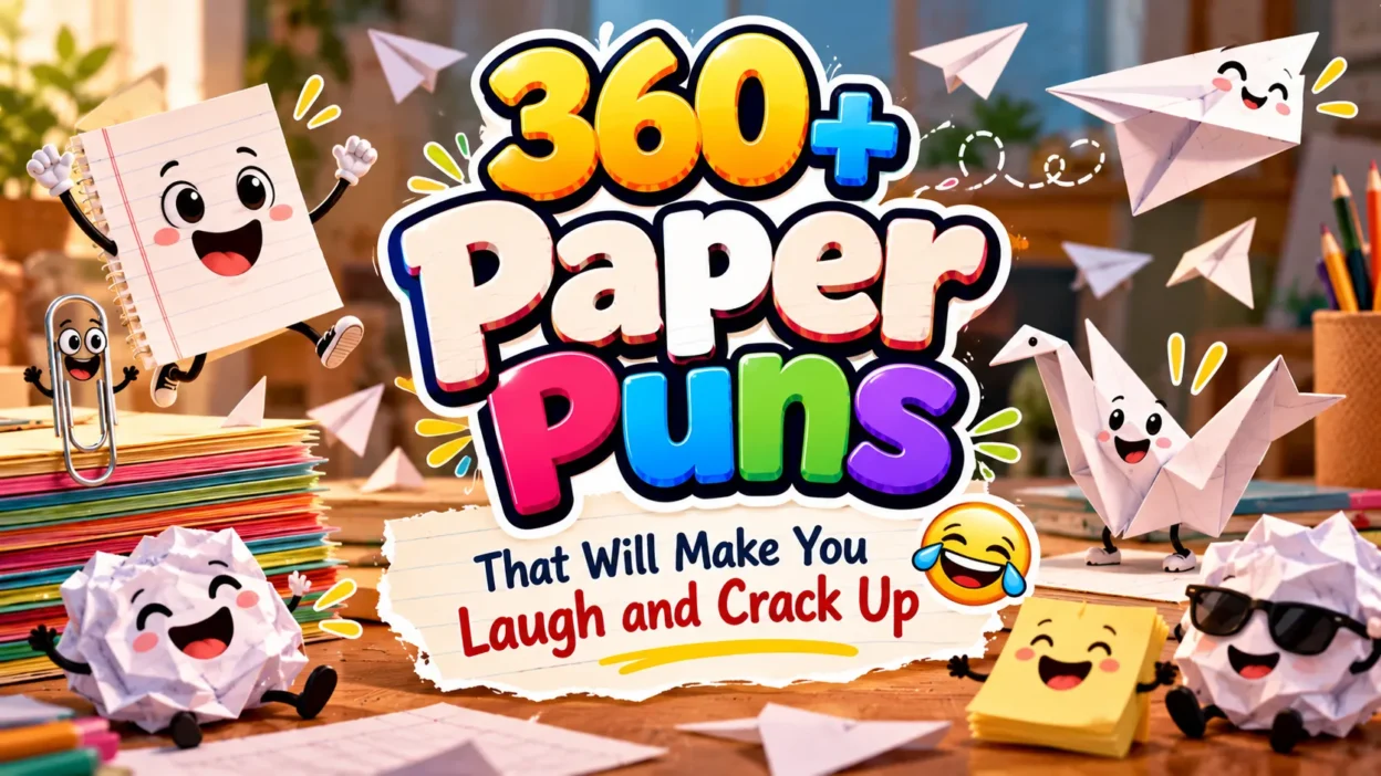 360+ Paper Puns That Will Make You Laugh and Crack Up 😂