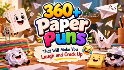 360+ Paper Puns That Will Make You Laugh and Crack Up 😂