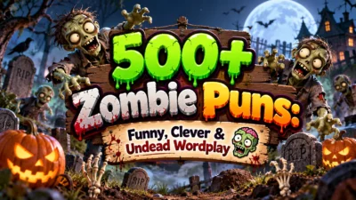 500+ Zombie Puns: Funny, Clever & Undead Wordplay 🧟‍♂️