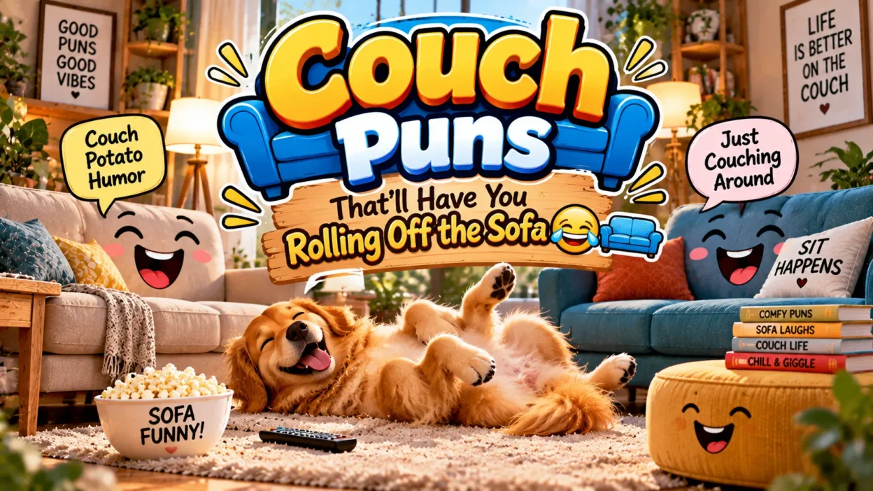 Couch Puns That’ll Have You Rolling Off the Sofa 😂🛋️