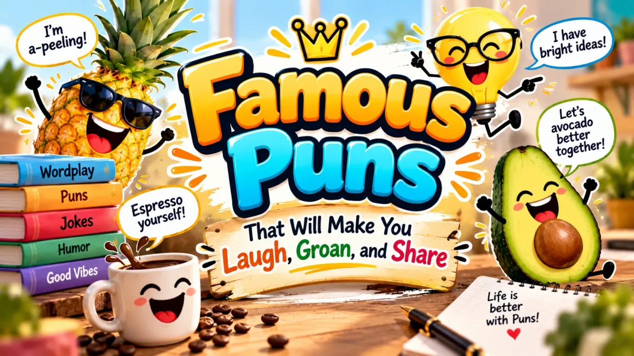 Famous Puns That Will Make You Laugh, Groan, and Share 😂