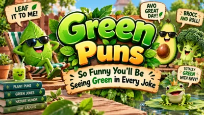 Green Puns So Funny You’ll Be Seeing Green in Every Joke