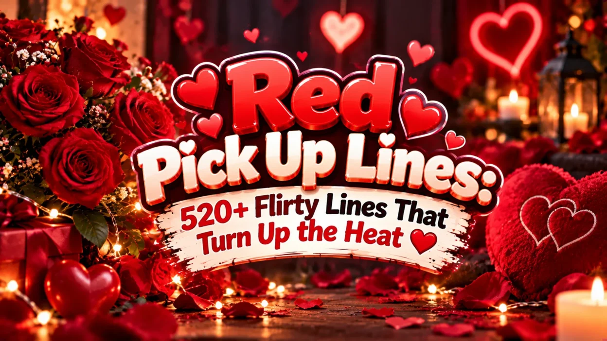 Red Pick Up Lines 520+ Flirty Lines That Turn Up the Heat ❤️