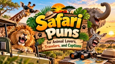 Safari Puns for Animal Lovers, Travelers, and Captions🦁