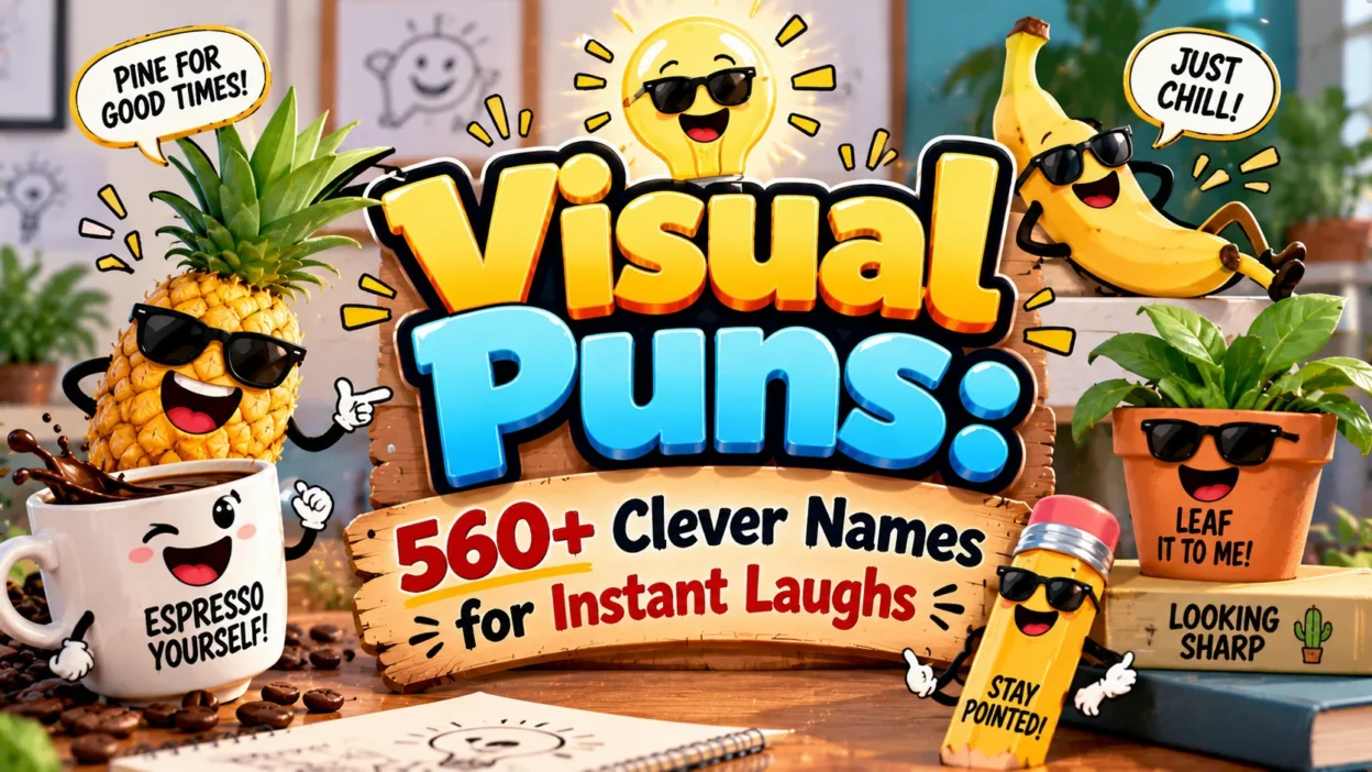 Visual Puns 560+ Clever Names for Instant Laughs